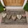 Rustic Hanging Heart Ornaments for Cozy Farmhouse Entryway Style and Everyday Home Charm Doormat - 1