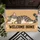 Sleepy Gray Cat Welcome Home Scene for Cozy Everyday Entryway Decor for Cat Lovers Doormat - 5