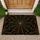 Golden Spiderweb Motifs on Midnight Black for a Cozy Halloween Entryway Seasonal Decor Doormat - 1