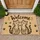 Two Playful Tabby Cats with Welcome Lettering for Cat Lovers and Pet-Friendly Homes Doormat - 1