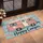 Pink Vintage Camper Van with Hearts for Road Trip Lovers and Pastoral RV Living Charm Doormat - 2