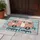 Pink Vintage Camper Van with Hearts for Road Trip Lovers and Pastoral RV Living Charm Doormat - 4