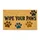 Colorful Paw Tracks and Wipe Your Paws Entryway Greeting for Dog and Cat Lovers Home Doormat - 6