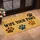 Colorful Paw Tracks and Wipe Your Paws Entryway Greeting for Dog and Cat Lovers Home Doormat - 2