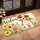 Watercolor Puppy With Spring Blossoms for a Cheerful Seasonal Home Entrance Gift Doormat - 2