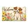 Watercolor Puppy With Spring Blossoms for a Cheerful Seasonal Home Entrance Gift Doormat - 6