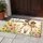 Watercolor Puppy With Spring Blossoms for a Cheerful Seasonal Home Entrance Gift Doormat - 4