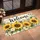 Watercolor Sunflower Welcome Floral Bouquet for a Cheerful Country Home Entrance Doormat - 2