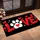 Red Love Paw And Heart Motif For Valentine Cheer In Dog And Cat Loving Homes Doormat - 2