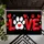 Red Love Paw And Heart Motif For Valentine Cheer In Dog And Cat Loving Homes Doormat - 5