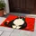 Black And White Cat On Vivid Red Ground For Playful Cat Lover Home Entryway Decor Doormat - 4
