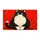 Black And White Cat On Vivid Red Ground For Playful Cat Lover Home Entryway Decor Doormat - 6