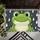 Cute Green Frog in a Rain Shower for Cheerful Nature-Inspired Home Entryways and Cozy Spaces Doormat - 5
