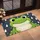 Cute Green Frog in a Rain Shower for Cheerful Nature-Inspired Home Entryways and Cozy Spaces Doormat - 2
