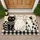 Three Charming Cats with Farmhouse Gingham for Cozy Cat Lover Home Entryway Decor Doormat - 1