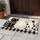 Three Charming Cats with Farmhouse Gingham for Cozy Cat Lover Home Entryway Decor Doormat - 4