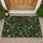 Dark Woodland Ferns and Ivory Wildflowers for a Nature-Inspired Rustic Entryway Style Doormat - 1