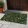 Dark Woodland Ferns and Ivory Wildflowers for a Nature-Inspired Rustic Entryway Style Doormat - 4