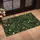 Dark Woodland Ferns and Ivory Wildflowers for a Nature-Inspired Rustic Entryway Style Doormat - 2