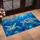 Blue Sea Turtles Swimming in Deep Ocean Waters for Relaxed Coastal Home Decor Lovers Doormat - 2