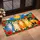 Five Colorful Cats Beneath a Golden Sun for Cheerful Cat Lover Home and Garden Style Doormat - 2