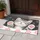Smiling Gray Tabby Cat with Pink Paws for Cozy Cat Lover Home Décor and Feline Fans Doormat - 4