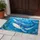 Blue Whale Pair Swimming Through Ocean Waves for Calm Coastal Living and Sea Life Lovers Doormat - 4