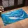 Blue Whale Pair Swimming Through Ocean Waves for Calm Coastal Living and Sea Life Lovers Doormat - 2