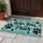 Turquoise Rustic Paw Prints for Pet-Friendly Entryways and Dog-Loving Households Doormat - 4
