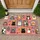 Colorful Framed Cat Portraits for Cozy Farmhouse Entryways and Cat Lover Spaces Doormat - 1