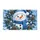 Blue Snowman Evergreen Wreath for Cozy Winter Holiday Entryway Seasonal Home Cheer Doormat - 6