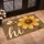 Golden Bee And Yellow Chrysanthemum Hi Greeting For Cheerful Springtime Home Style Doormat - 2