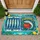 Vintage Sardine Tin With Six Fish for Coastal Kitchen Living and Seafood Lovers Doormat - 1