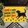 Playful Black Dog And Paw Prints For Welcoming Pet-Loving Homes And Families Daily Doormat - 5