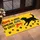 Playful Black Dog And Paw Prints For Welcoming Pet-Loving Homes And Families Daily Doormat - 2