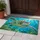 Sea Turtle Swimming in Turquoise Waters for a Serene Coastal Home or Ocean Nature Lover Doormat - 4