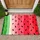 Watermelon Slice Stripes for Summer Kitchens and Cheerful Seasonal Home Décor Style Doormat - 1