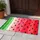 Watermelon Slice Stripes for Summer Kitchens and Cheerful Seasonal Home Décor Style Doormat - 4