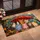 Nine Cozy Cats Beneath a Red Umbrella for Rainy Day Cat Lovers and Cozy Homes Doormat - 2