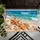 Starfish and Seashell Coastal Beach Scene for Relaxed Seaside Living and Entryways Doormat - 5