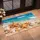 Starfish and Seashell Coastal Beach Scene for Relaxed Seaside Living and Entryways Doormat - 2
