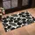 Black And Cream Hibiscus Blooms For Tropical Entryway Style And Relaxed Home Living Doormat - 2