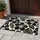 Black And Cream Hibiscus Blooms For Tropical Entryway Style And Relaxed Home Living Doormat - 4