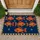 Seven Red Gold Fish Among Nautical Stars for Coastal Kitchen Living and Everyday Home Style Doormat - 1
