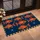 Seven Red Gold Fish Among Nautical Stars for Coastal Kitchen Living and Everyday Home Style Doormat - 2