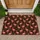 Pink Flamingo Tropical Woodgrain Motif for Sunny Coastal Entryway and Beach House Style Doormat - 1