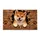 Smiling Shiba Inu Wooden Breakthrough for Cozy Autumn Homes and Dog Lovers Doormat - 6