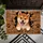 Smiling Shiba Inu Wooden Breakthrough for Cozy Autumn Homes and Dog Lovers Doormat - 5