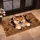 Smiling Shiba Inu Wooden Breakthrough for Cozy Autumn Homes and Dog Lovers Doormat - 2