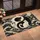 Yin Yang Cat Pair With Japanese Waves for Calm Cat Lover Homes Doormat - 2
